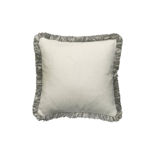 Andrew Martin Molfetta Fringed Velvet Throw Pillow Wayfair
